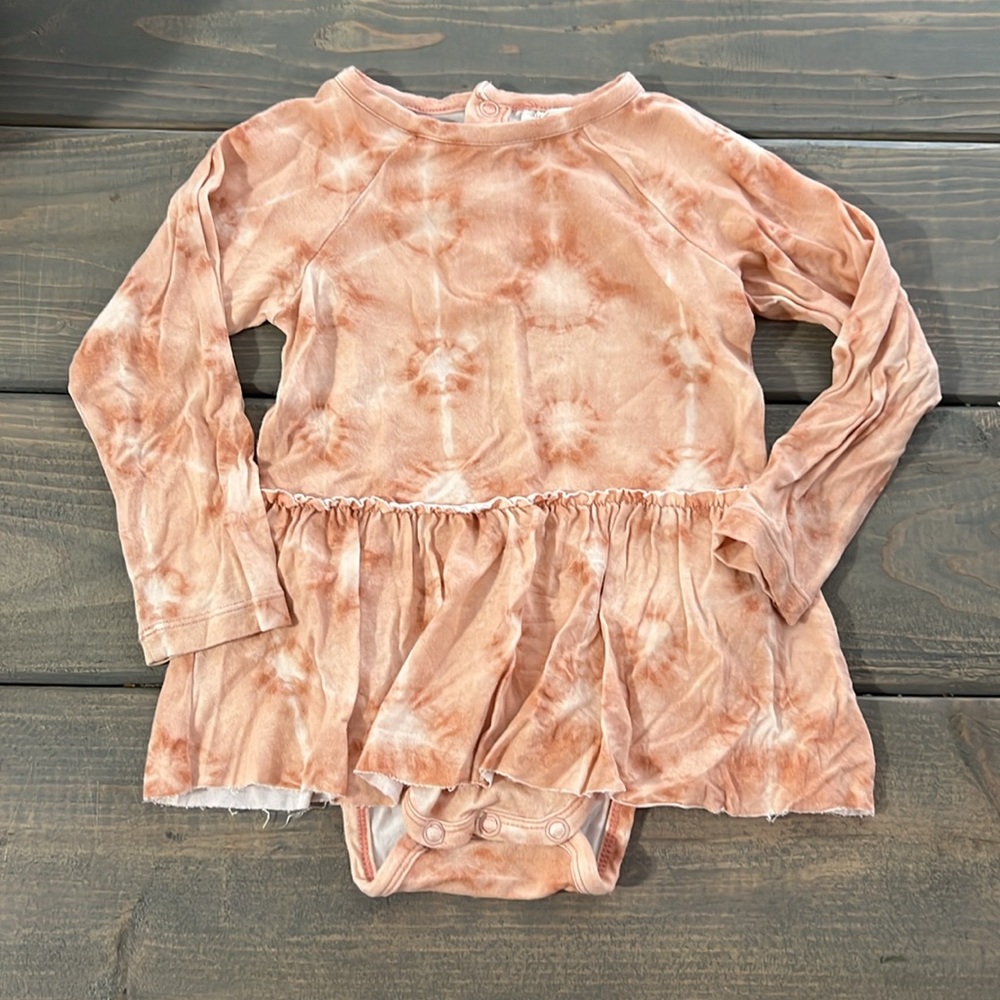 Spearmint Love long sleeve skirted onesie